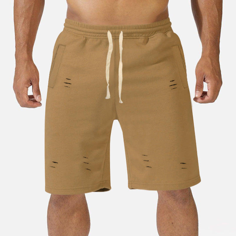 Herren Baumwoll-Shorts mit verstellbarem Bund und modischen Akzenten Aliams