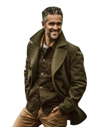 Herren elegante Wolljacke Aliams