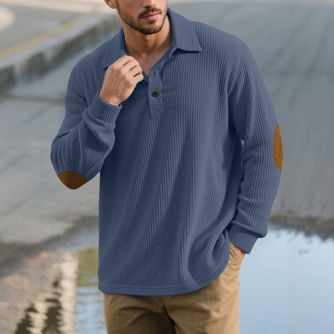 Herren klassischer Button-Down Pullover Aliams