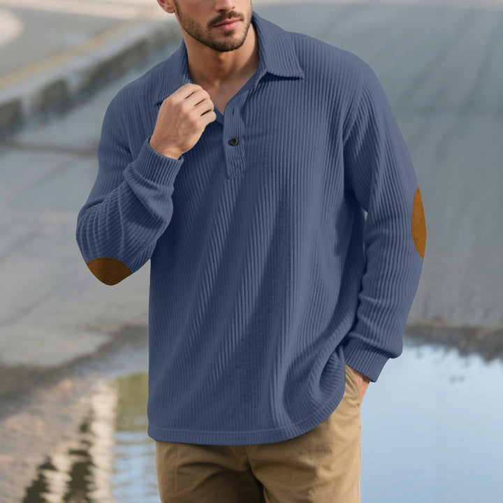 Herren klassischer Button-Down Pullover Aliams