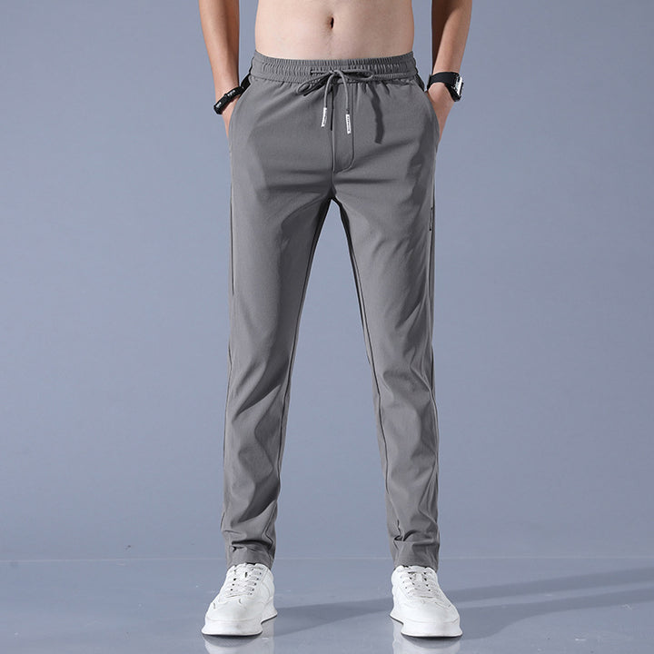 Herren sportliche Sweatpants mit verstellbarem Kordelzug und seitlichen Reißverschlusstaschen Aliams