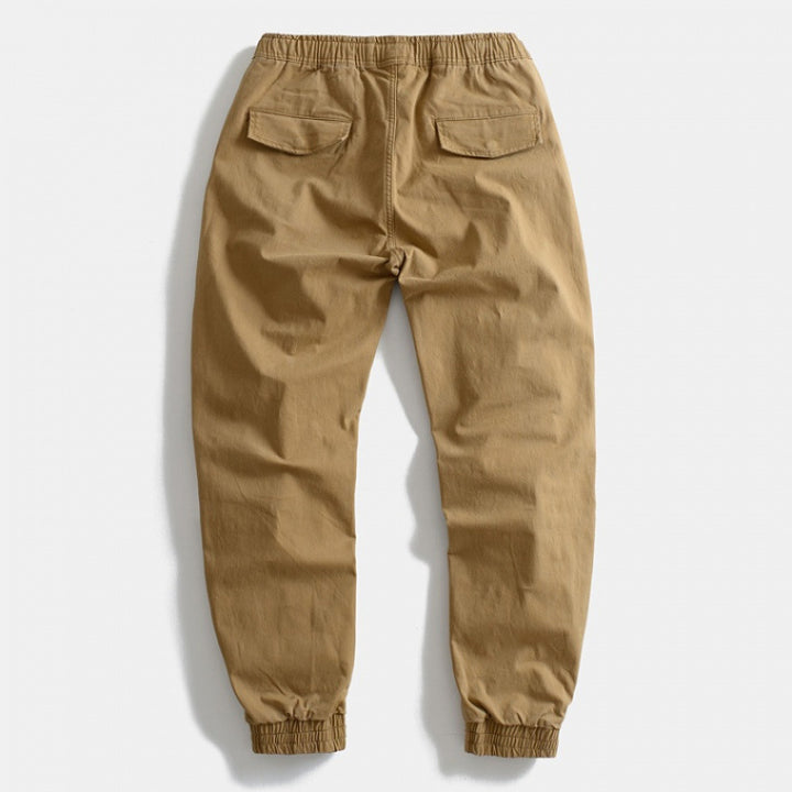 Herren Cargo-Hose mit elastischem Bund, praktischen Taschen und verstärkten Knien Aliams