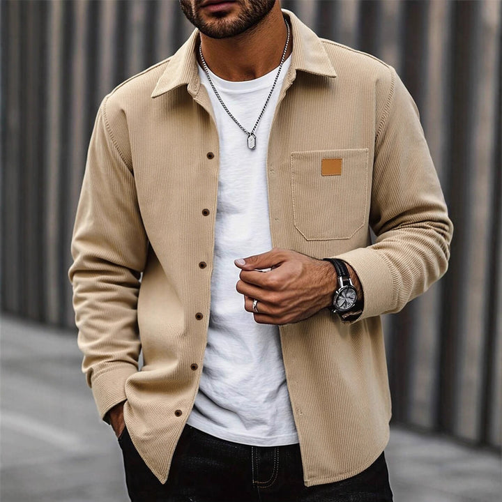 Herren Cordhemd mit modischem Replay-Stil Aliams