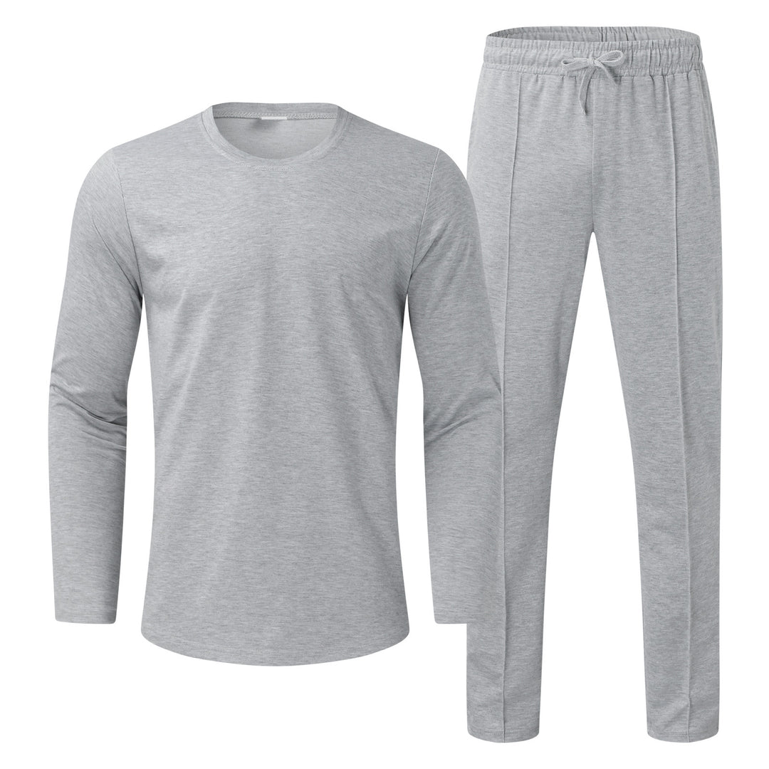 Herren Funktionales Langarmshirt und bequeme Jogginghose Set Aliams