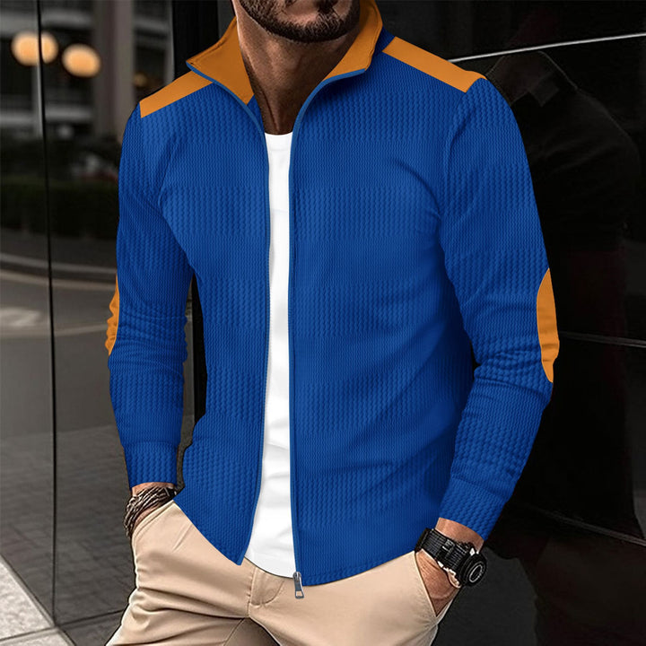 Herren stylische Trainingsjacke mit modernem Strukturdesign und sportlichen Akzenten Aliams