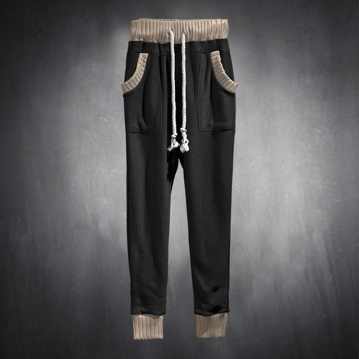 Herren Sportliche Jogginghose mit bequemen seitlichen Eingrifftaschen und elastischem Bund Aliams