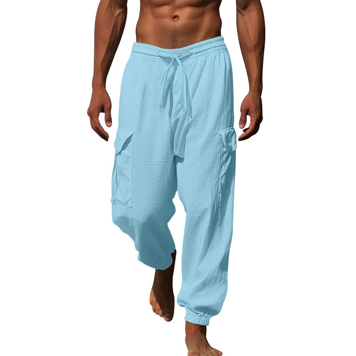 Herren Cargo-Hose mit elastischem Bund und praktischen seitlichen Taschen Aliams