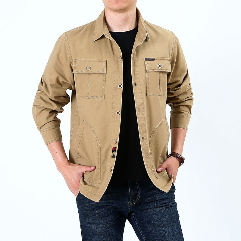 Herren vielseitige Freizeitjacke mit praktischen Taschen Aliams