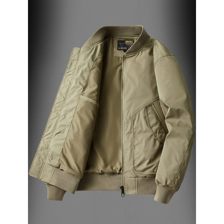 Herren funktionale Bomberjacke mit Reißverschluss und praktischem Innenfutter Aliams