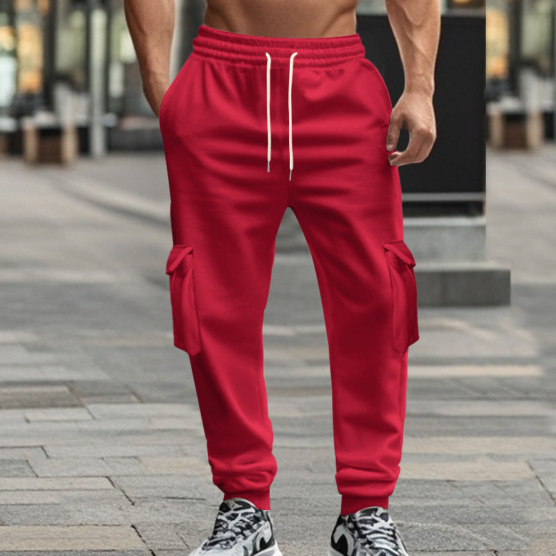 Herren Cargo-Jogginghose mit elastischem Bund und praktischen Taschen Aliams