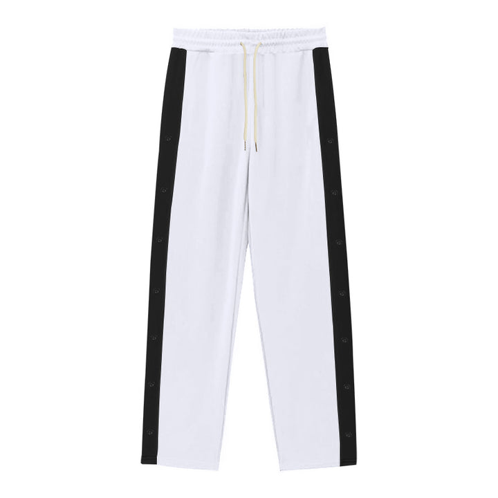 Herren Sportliche Jogginghose mit Druckknopfverschluss und atmungsaktivem Material Aliams
