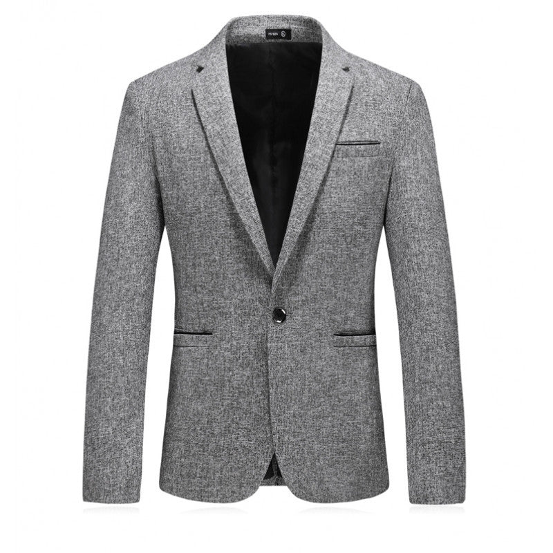 Herren eleganter Blazer mit strukturiertem Design und schmalem Schnitt Aliams