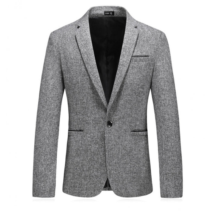 Herren eleganter Blazer mit strukturiertem Design und schmalem Schnitt Aliams