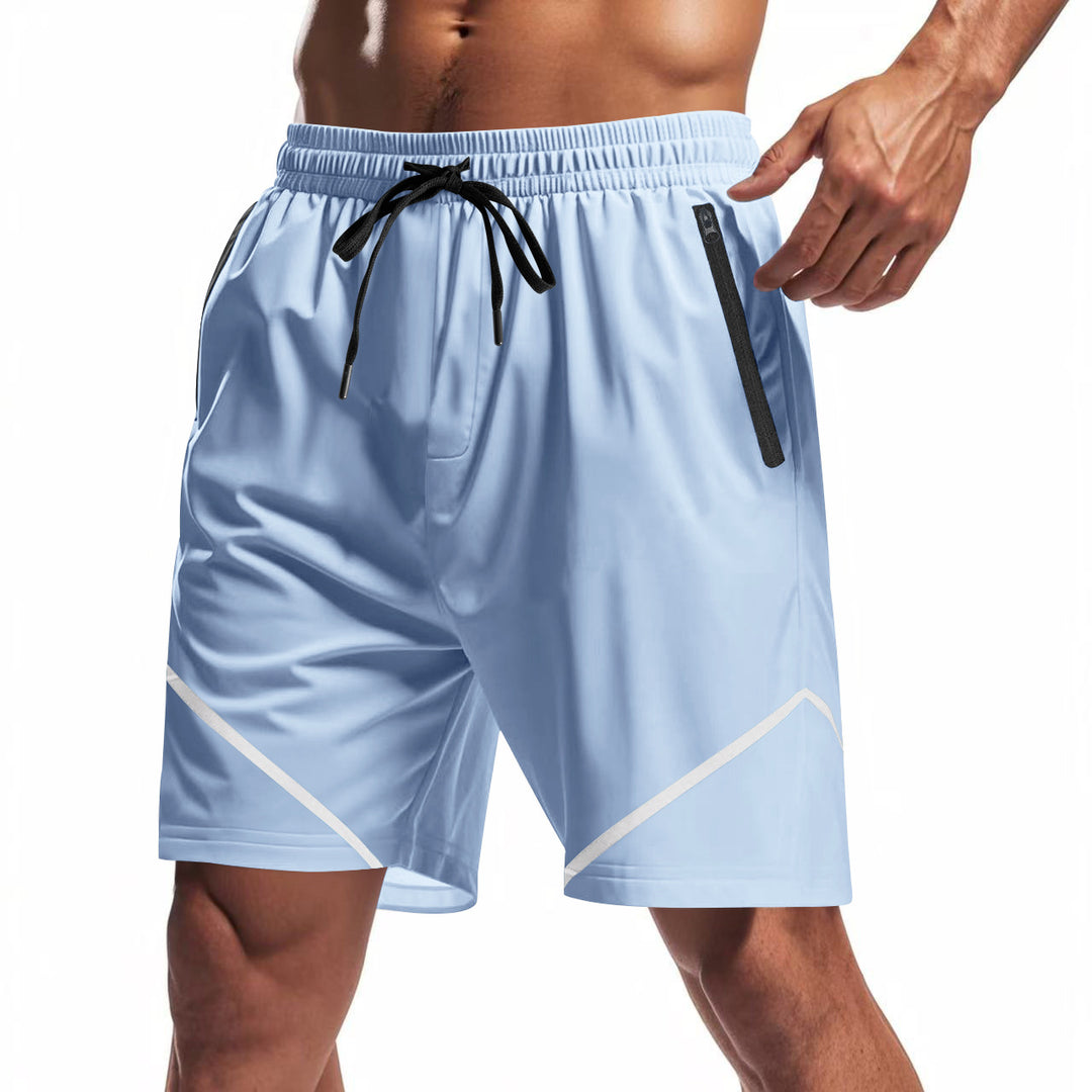 Herren Sportliche Badeshorts mit praktischem Reißverschluss und elastischem Bund Aliams