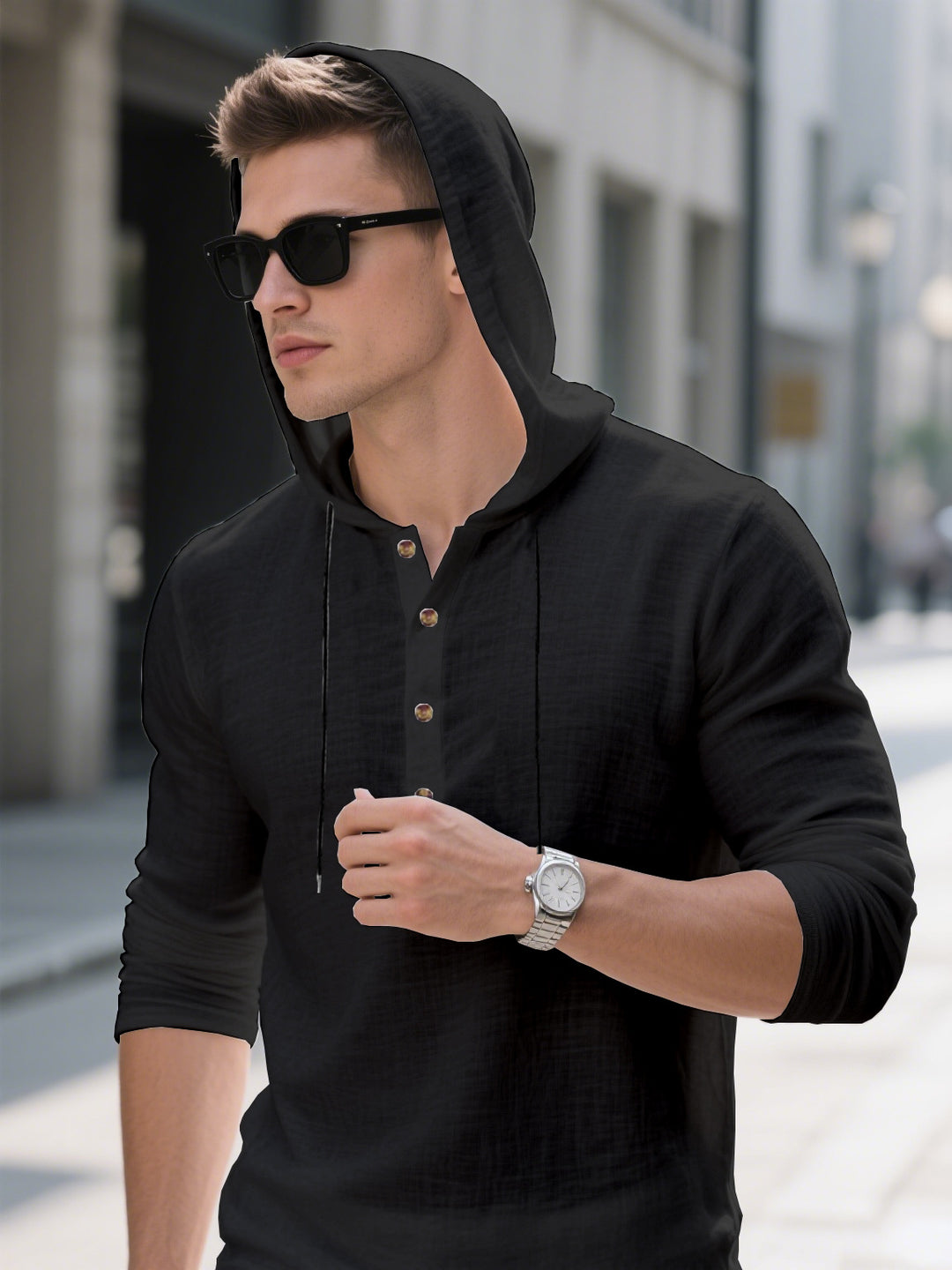 Herren Kapuzenhemd Aliams