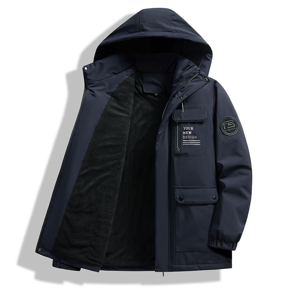 Herren Outdoor-Jacke mit isolierender Innenausstattung und praktischen Taschen Aliams