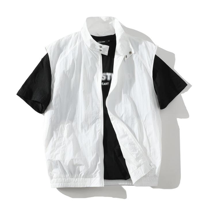 Herren trendige ärmellose Jacke mit modernem Design Aliams