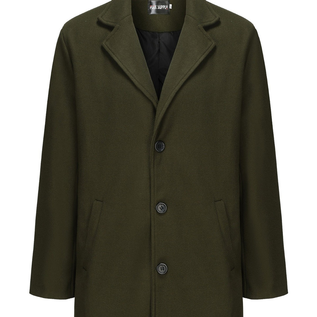 Herren eleganter und moderner Wollmantel Aliams