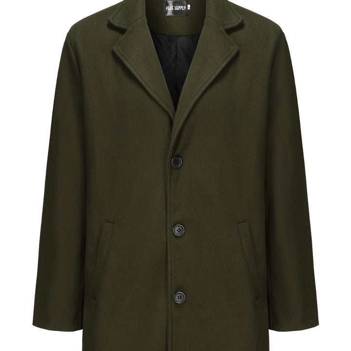 Herren eleganter und moderner Wollmantel Aliams