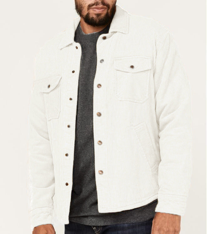 Herren Cordjacke mit praktischen Brusttaschen und weichem Innenfutter Aliams