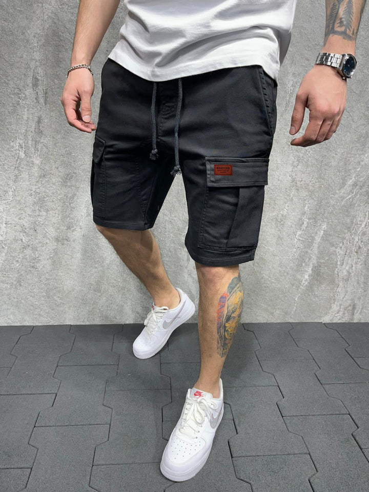 Herren Cargo-Shorts mit praktischen Seitentaschen und verstellbarem Gummizug Aliams