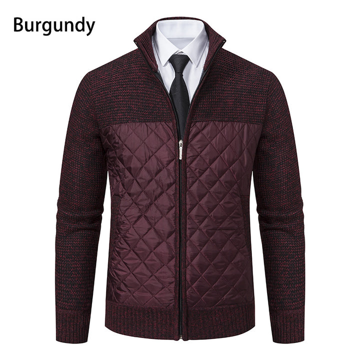 Herren gesteppte Freizeitjacke mit hochschließendem Kragen und praktischen Taschen Aliams