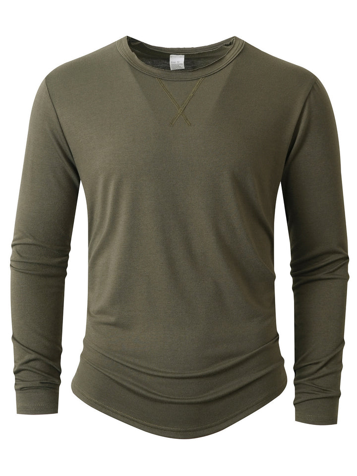 Herren Sportliches Langarmshirt Aliams