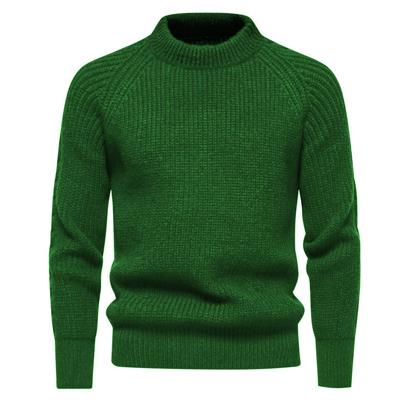 Herren Grobstrickpullover mit hohem Kragen und zeitlosem Design Aliams