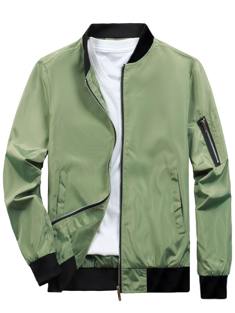 Herren Sportliche Bomberjacke mit praktischen Reißverschlusstaschen Aliams