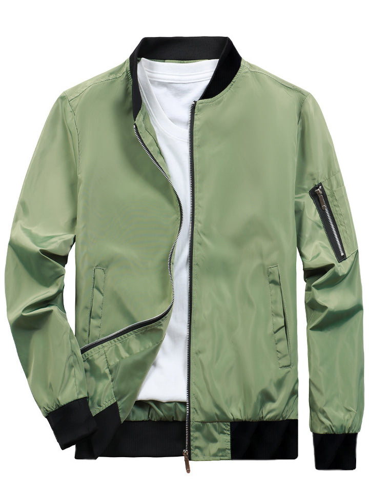 Herren Sportliche Bomberjacke mit praktischen Reißverschlusstaschen Aliams