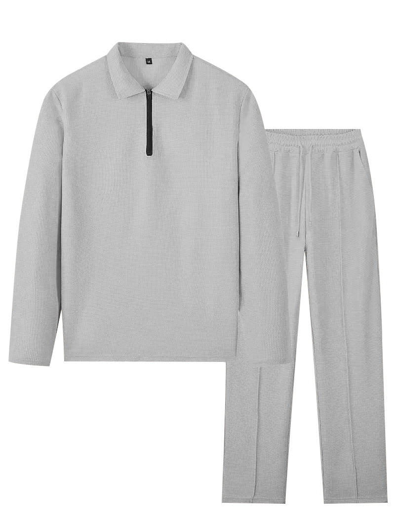 Herren Sportliches Set mit Reißverschluss-Pullover und bequemen Jogginghosen Aliams