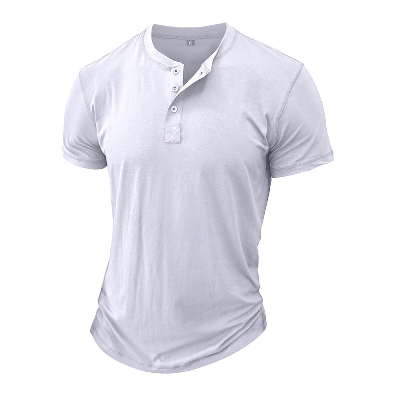 Herren Henley-T-Shirt mit Knopfleiste und modernem Schnitt Aliams