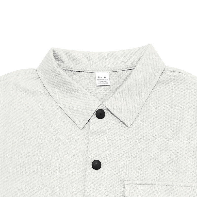 Herren Strukturierte Hemdjacke Aliams