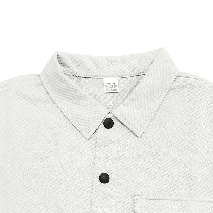 Herren Strukturierte Hemdjacke Aliams