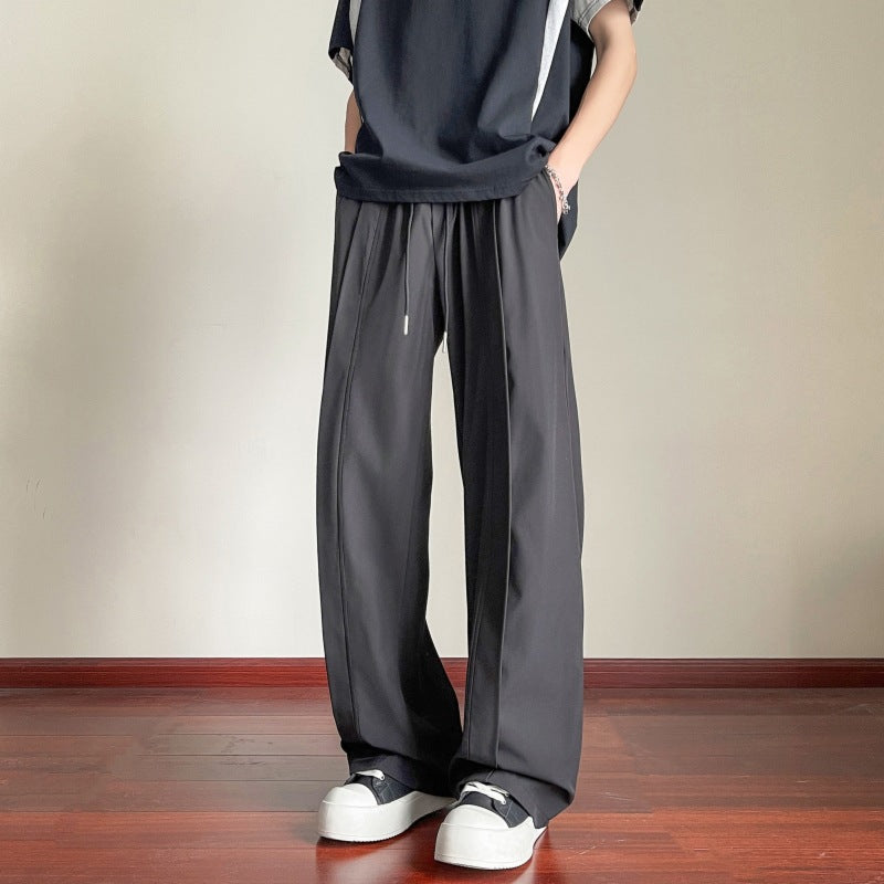 Herren elegante Freizeithose im stilvollem Schnitt mit elastischem Bund Aliams