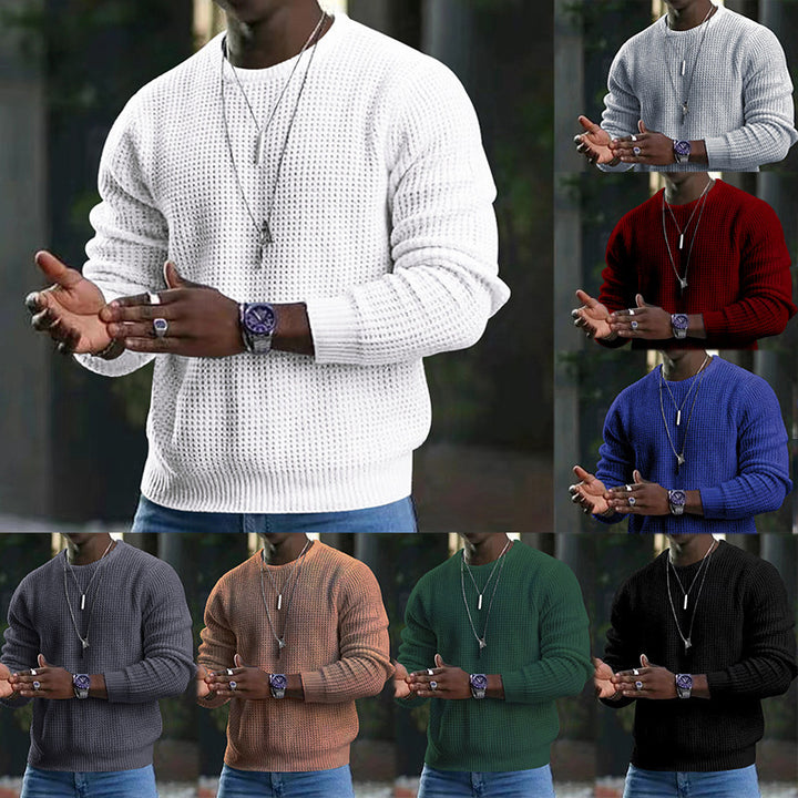 Herren stilvoller Strickpullover mit strukturiertem Design Aliams