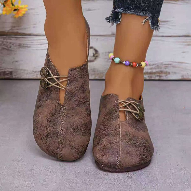 Damen Komfortable und Stilvolle Slipper mit Dekorativen Schnürdetails Aliams