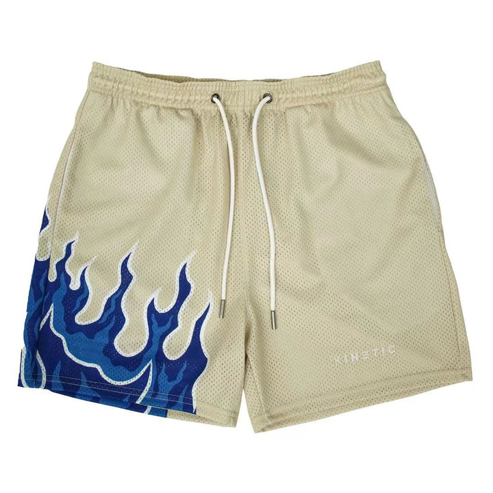 Männer Flame-Grafik Sport Shorts Aliams