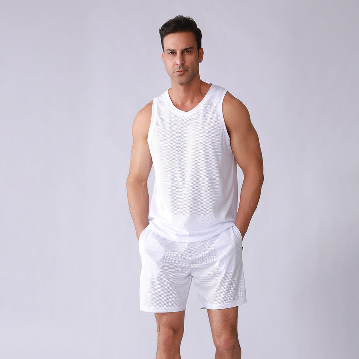 Herren Atmungsaktives Sport-Tanktop mit leichten Shorts Aliams
