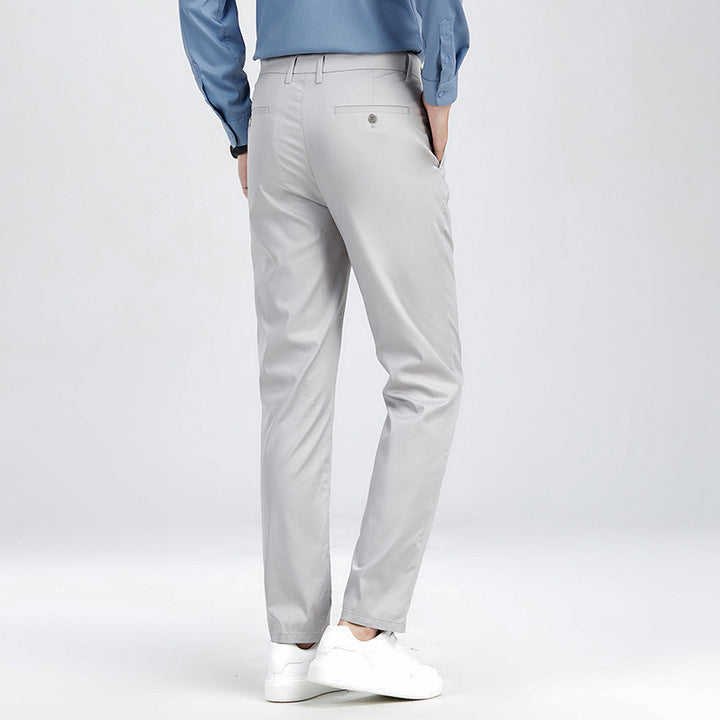 Herren elegante Chino-Hose mit atmungsaktiven Eigenschaften und praktischem Schnitt Aliams