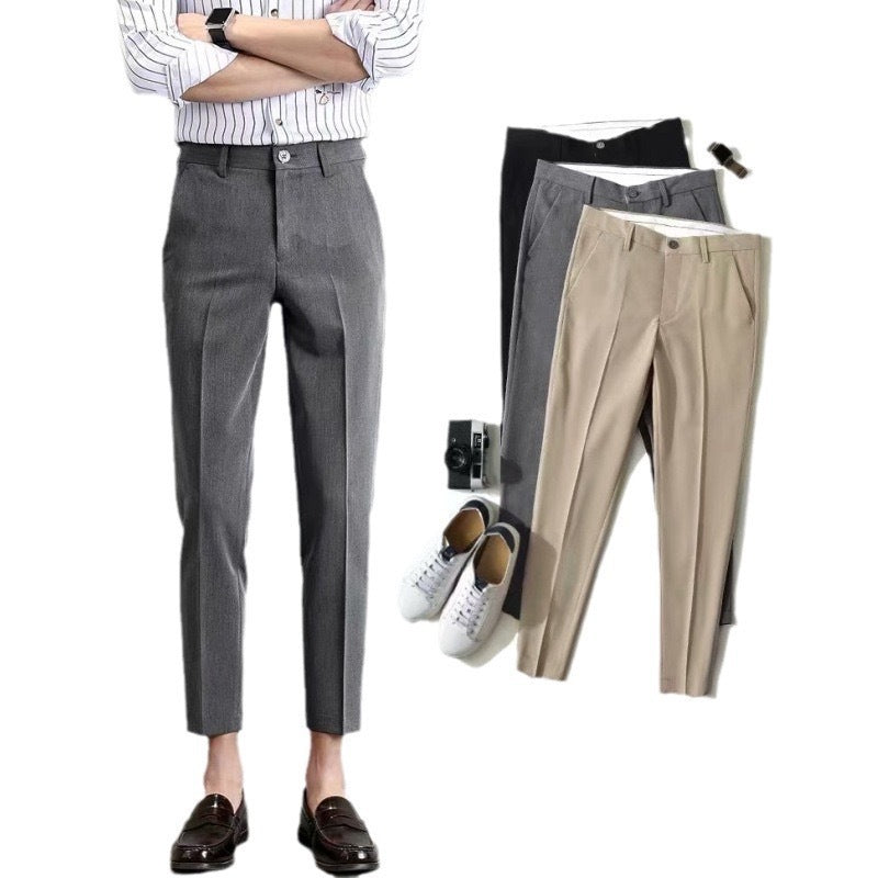 Herren klassische Chino-Hose mit eleganter Passform und subtilen Details Aliams