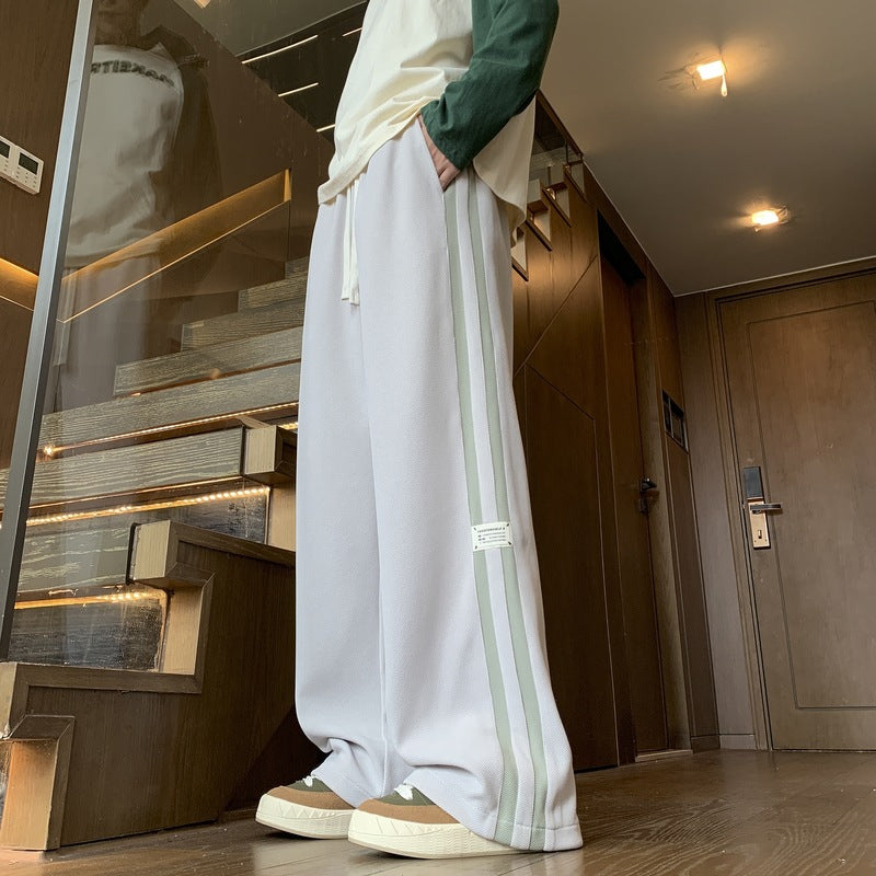 Herren Trendige Freizeithosen mit seitlichen Streifen Aliams