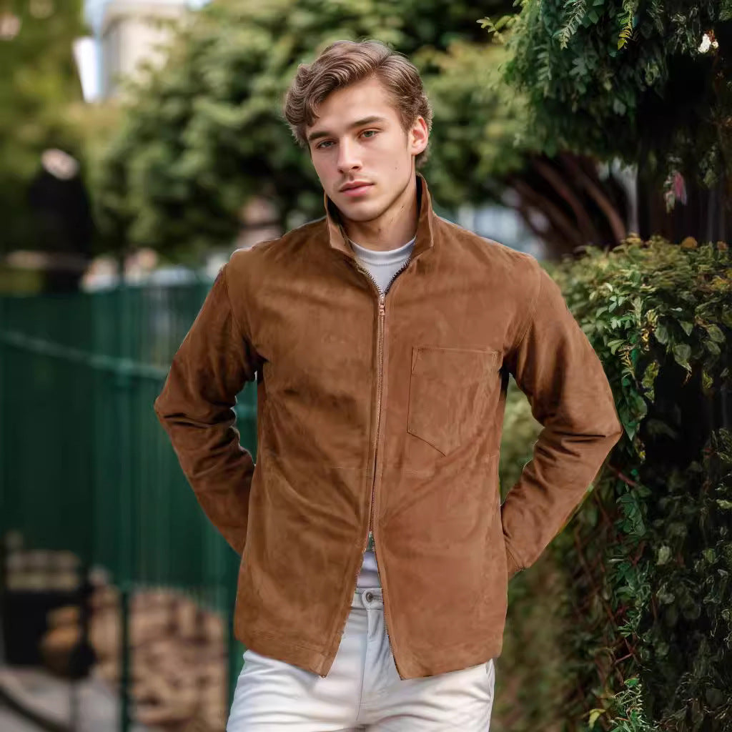 Herren schicke Suede-Jacke Aliams