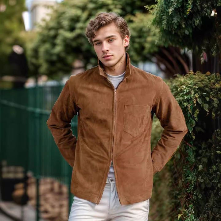 Herren schicke Suede-Jacke Aliams