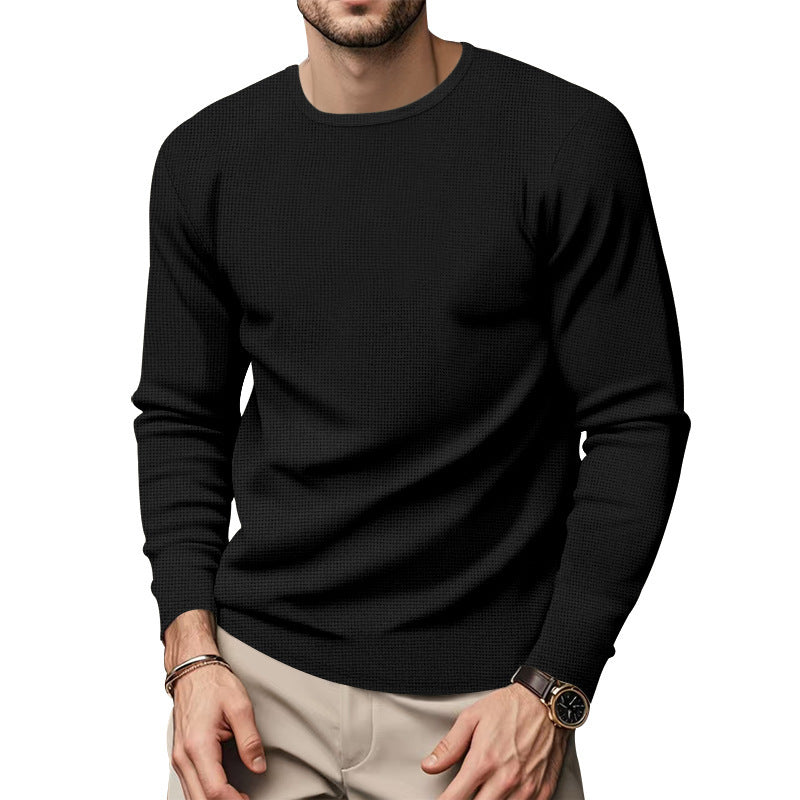 Herren Rundhals Pullover mit strukturiertem Design und modischem Schnitt Aliams