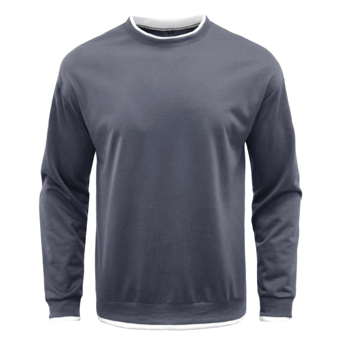 Herren Komfortabler Langarm-Sweater Aliams