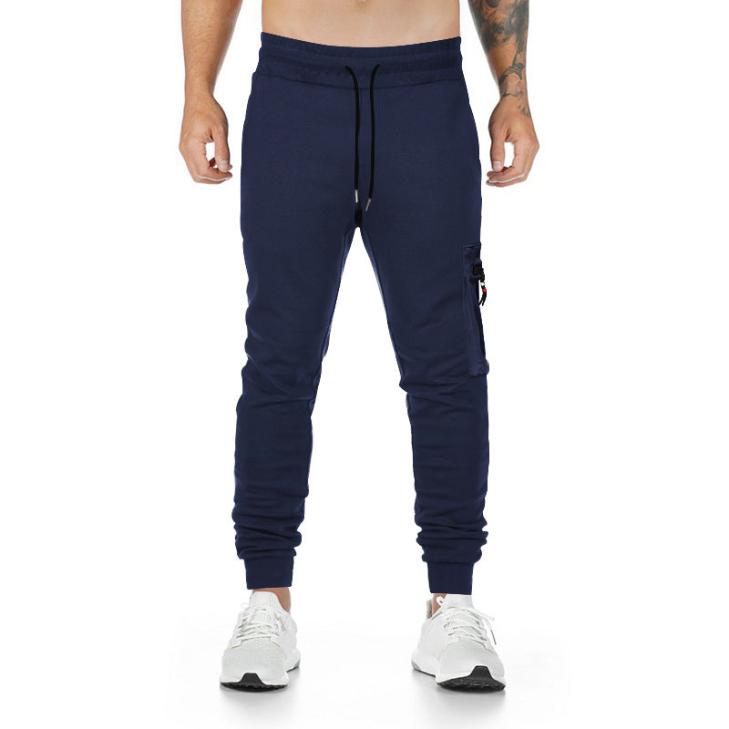 Herren Sportliche Cargo-Hose mit seitlichen Reißverschlusstaschen und elastischem Bund Aliams