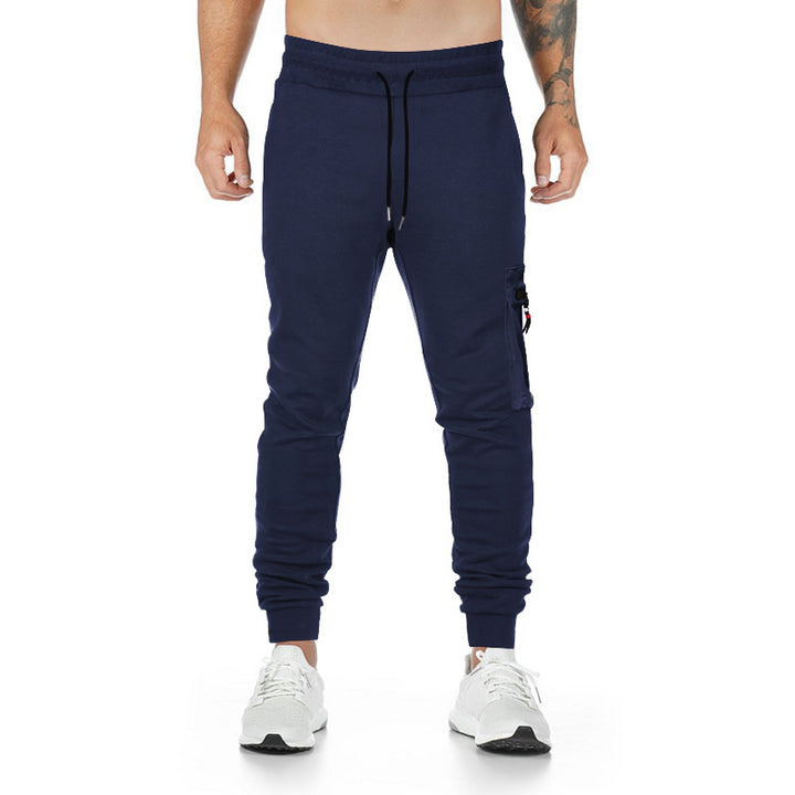 Herren Sportliche Cargo-Hose mit seitlichen Reißverschlusstaschen und elastischem Bund Aliams