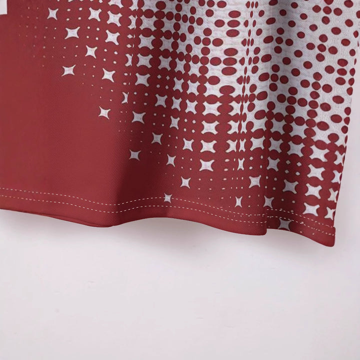 Herren Kurzarm Poloshirt mit innovativem Grafikdesign Aliams