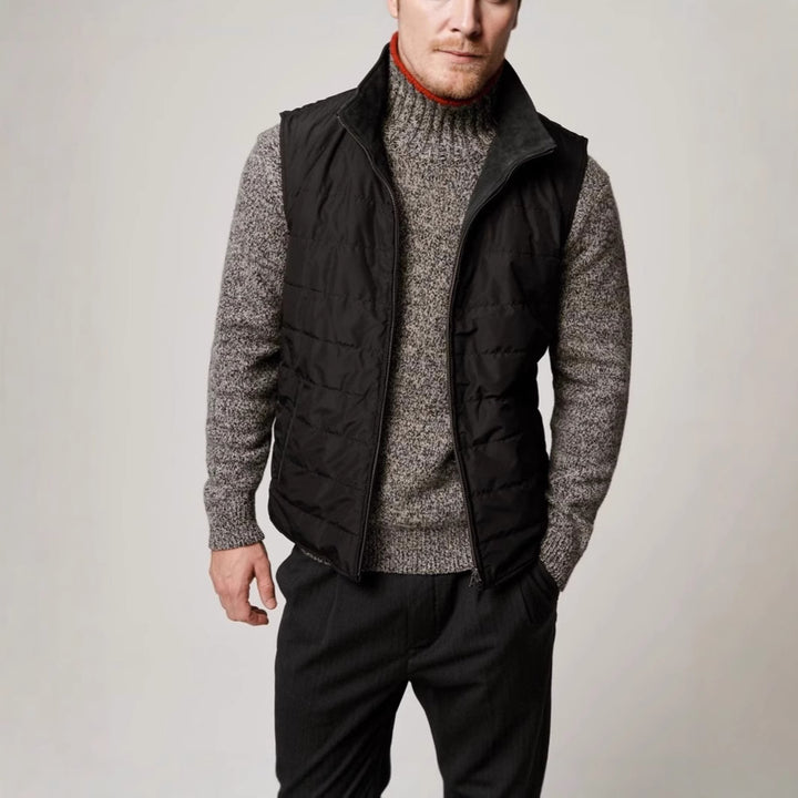 Herren Steppweste aus hochwertigem Wildleder Aliams